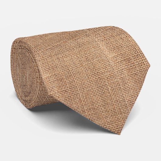 Jute Patroon Rustieke Boerderij Ambachtsman Das (Opgerold)