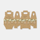 jute rozen mason jar vrijgezellenfeest gunst doos bedankdoosjes (Uitgevouwen)