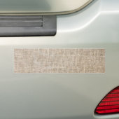 Jute Textile Bumpersticker (Op auto)