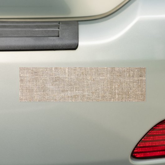 Jute Textile Bumpersticker (Op auto)