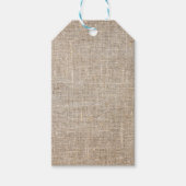 Jute Textile Cadeaulabel (Voorkant)