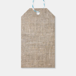 Jute Textile Cadeaulabel