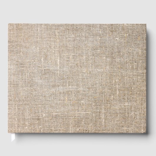 Jute Textile Gastenboek (Voorkant)