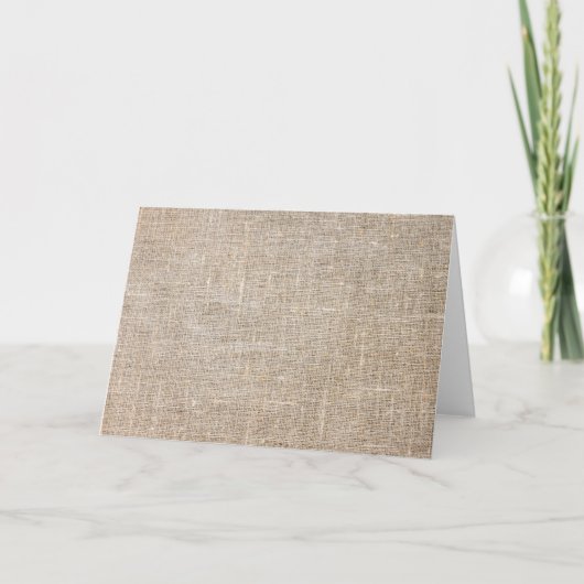 Jute Textile Kaart (Voorkant)
