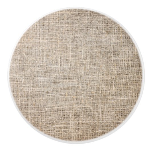 Jute Textile Keramische Knop (Voorkant)