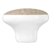 Jute Textile Keramische Knop (Zijkant)