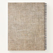 Jute Textile Notitieboek (Achterkant)