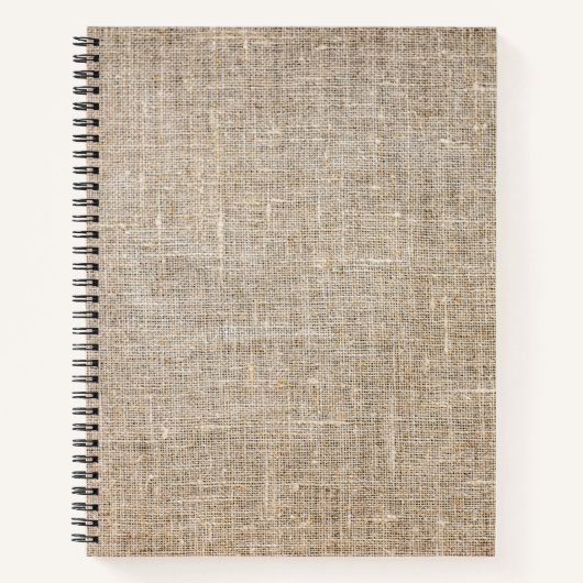 Jute Textile Notitieboek (Voorkant)