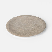 Jute Textile Papieren Bordje (Gekanteld)