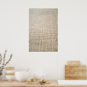 Jute textuur poster (Keuken)
