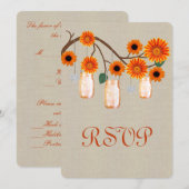 Jute zak Orange Metselwerk Potjes Reactiekaart Kaart (Voorkant / Achterkant)