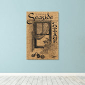 Jute Zeehuisje Canvas Afdruk (Insitu (Houten vloer))