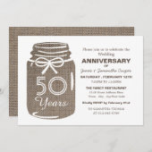 Juten pot, jubileum aankondiging (Voorkant / Achterkant)