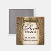 juten pot western landelijke buiten trouwfeest magneet (Voorkant / Achterkant)