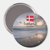 Jutland Denemarken Magneet (Voorkant / Achterkant)