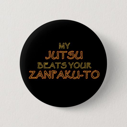 Jutsu vs Zanpaku-to Pins en Buttonnen Ronde Button 5,7 Cm (Voorkant)