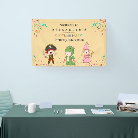 Juveniel kostuum partij banner (Beurs)