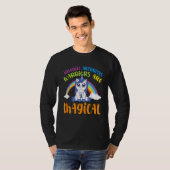 Juveniele artritis Bewustheid Magische Unicorn Bla T-shirt (Voorkant volledig)