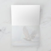 Juveniele Bald Eagle boven Lake Washington Blank Feestdagen Kaart (Binnen)