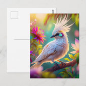 Juveniele Crested Blush Feather Dove Fantasy Bird Briefkaart (Voorkant / Achterkant)