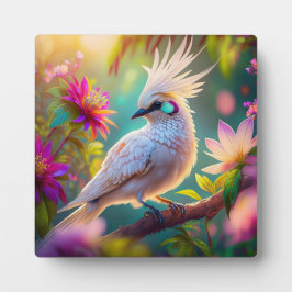 Juveniele Crested Blush Feather Dove Fantasy Bird Fotoplaat