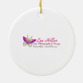 Juveniele Crested Blush Feather Dove Fantasy Bird Keramisch Ornament (Achterkant)