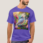 Juveniele Crested Blush Feather Dove Fantasy Bird T-shirt (Voorkant)