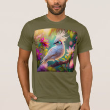 Juveniele Crested Blush Feather Dove Fantasy Bird
