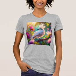 Juveniele Crested Blush Feather Dove Fantasy Bird T-shirt