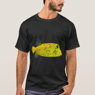 Juveniele Gespikkelde Koffervis Kleur Ontwerp T-shirt