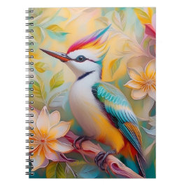 Juveniele regenboog specht fantasie vogel notitieboek