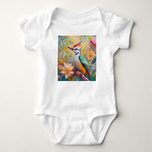 Juveniele regenboog specht fantasie vogel romper