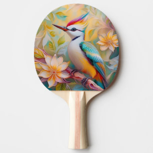 Juveniele regenboog specht fantasie vogel tafeltennisbatje
