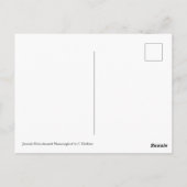 Juveniele robijnkeelkolibrie briefkaart (Achterkant)