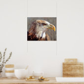Juvenile American Bald Eagle Poster (Keuken)