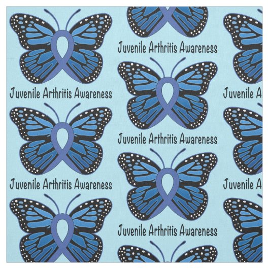 Juvenile Artritis Butterfly lbon Stof (Swatch)