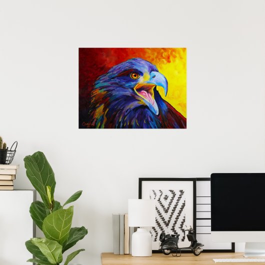 Juvenile Bald Eagle Print - door Corina St. Martin (Thuiskantoor)