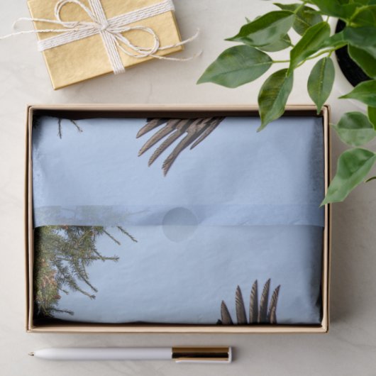 Juvenile Bald Eagle start op Tissuepapier (Geschenk)