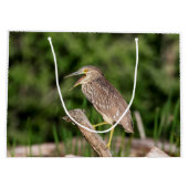 Juvenile Black Crowned Night Heron Large Cadeautasje (Achterkant)