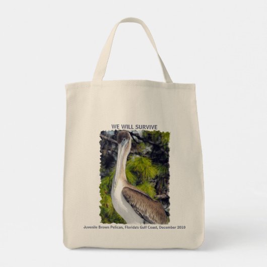 Juvenile Brown Pelican Tote Bag (Achterkant)