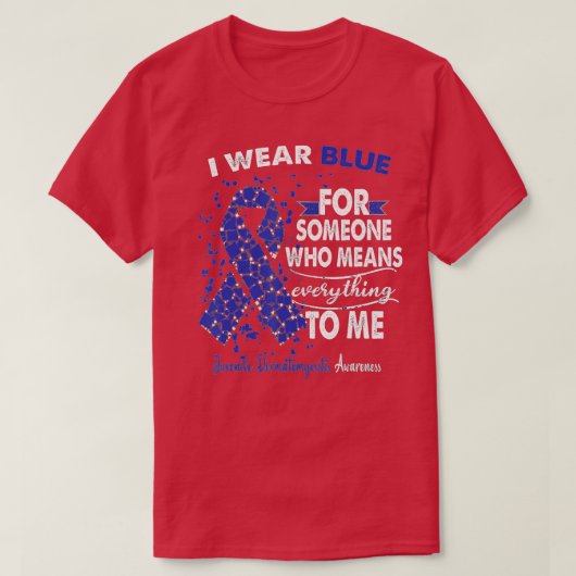 Juvenile Dermatomyositis Awareness Warrior Support T-shirt (Design voorkant)
