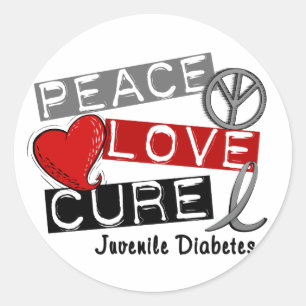 JUVENILE DIABETES RONDE STICKER