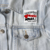 JUVENILE DIABETES VIERKANTE BUTTON 5,1 CM (In situ)