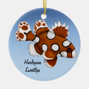 Juvenile Harlequin Sweetlips Ref Fish Ornament