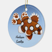 Juvenile Harlequin Sweetlips Ref Fish Ornament (Links)