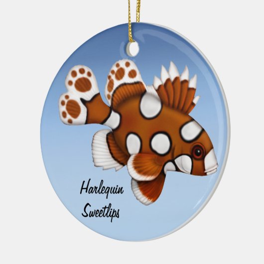 Juvenile Harlequin Sweetlips Ref Fish Ornament (Links)