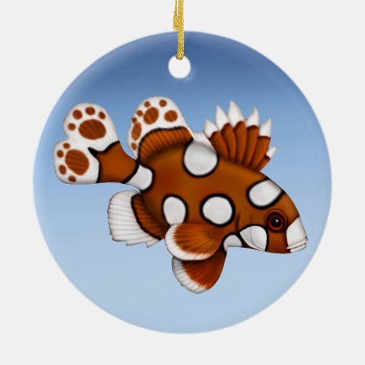 Juvenile Harlequin Sweetlips Ref Fish Ornament (Achterkant)