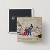 Juvenile Monstrosities, 1825 Vierkante Button 5,1 Cm (Voorkant /achterkant)