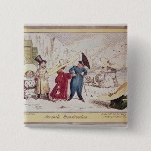 Juvenile Monstrosities, 1825 Vierkante Button 5,1 Cm