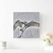 Juvenile Osprey Fish-Eagle Wildlife Photo Scene Vierkante Klok (Huis)